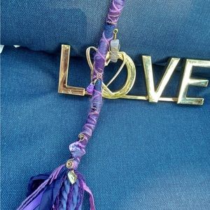 Purple Quartz Crystal Gypsy Hair Wrap Dread